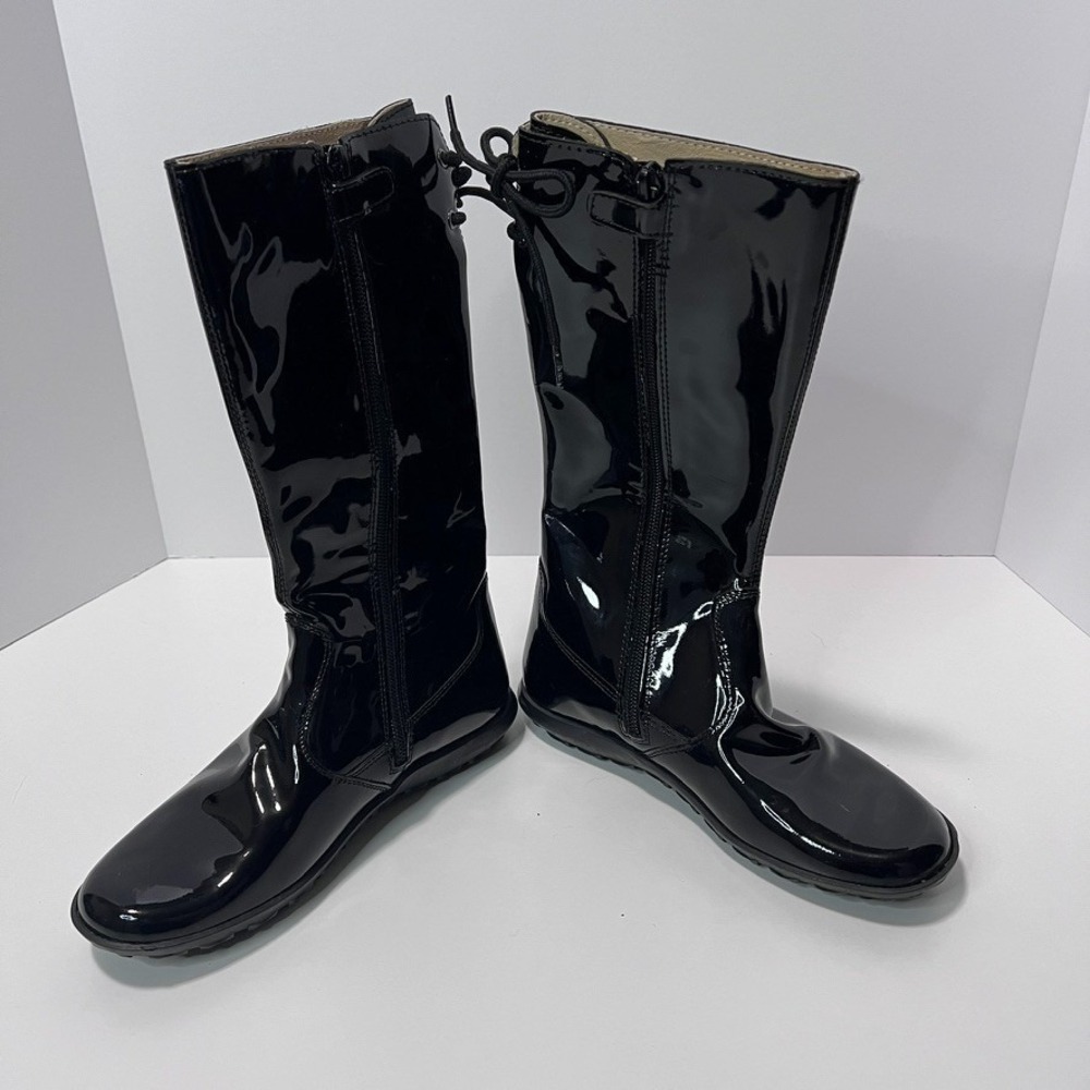Naturino 34 (2.5) Black Patent Leather Boots Zipper - Picture 3 of 9